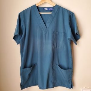 Factory Uniforms Dark Teal Scrub Top